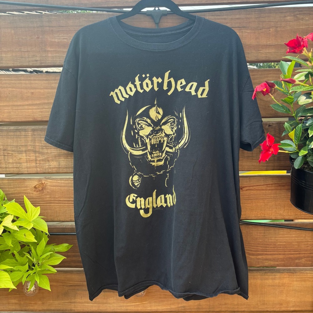 Motorhead Graphic T-Shirt Mens XL Black Good Used Condition England Band Tee